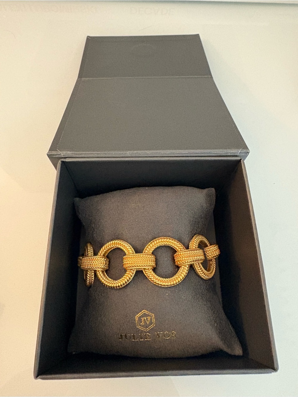 NWT Julie Vos Windsor Link Gold-plated Bracelet